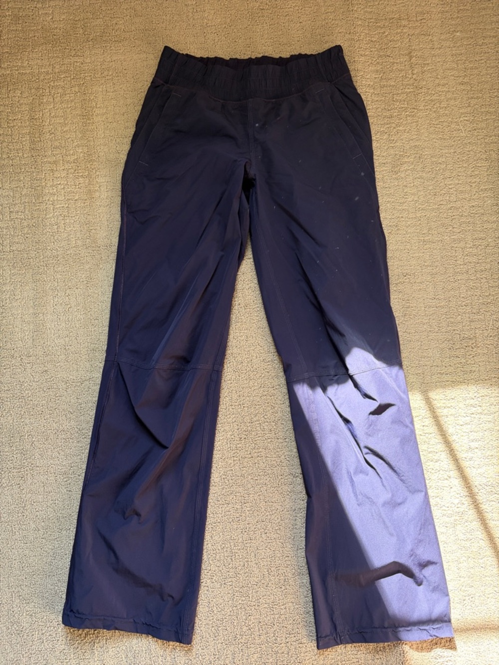 lululemon athletica Navy Blue Track Pants dance studio lined athletic gym 4